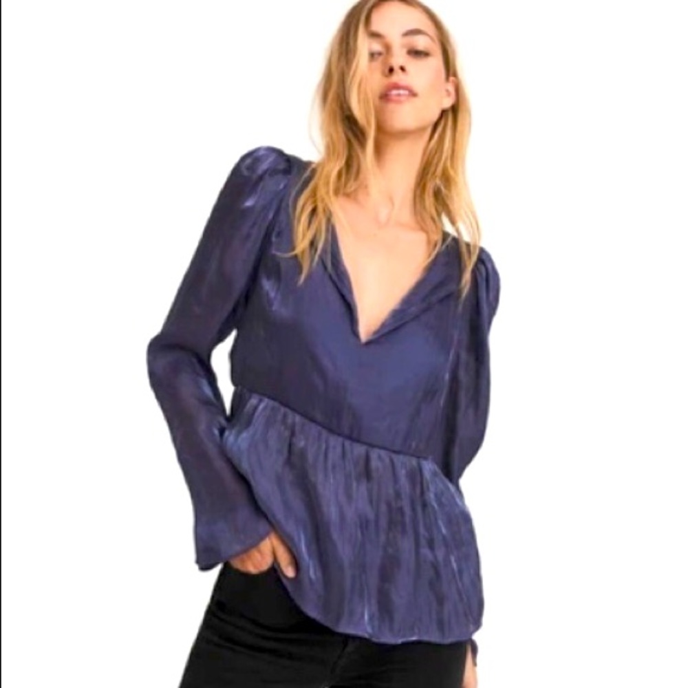 Something Navy Kora Iridescent Blouse